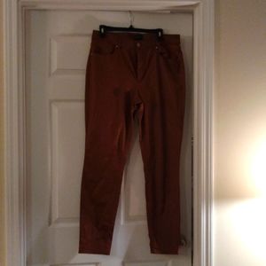 Cute brown coated denim average length